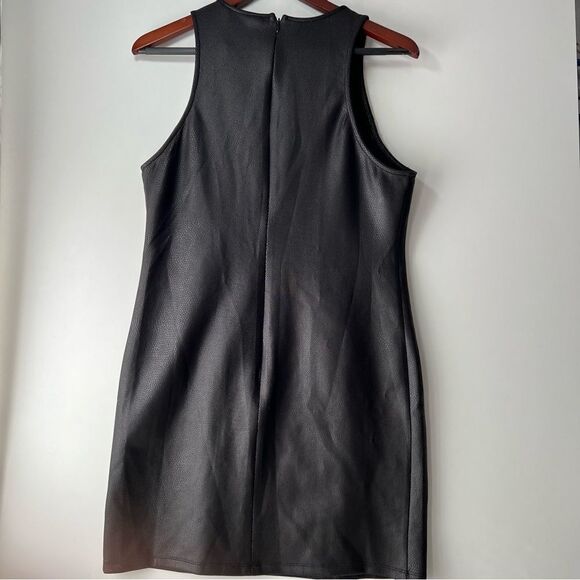Jack Gatsby black sleeveless faux snakeskin mini dress size Large NWT - Picture 2 of 8